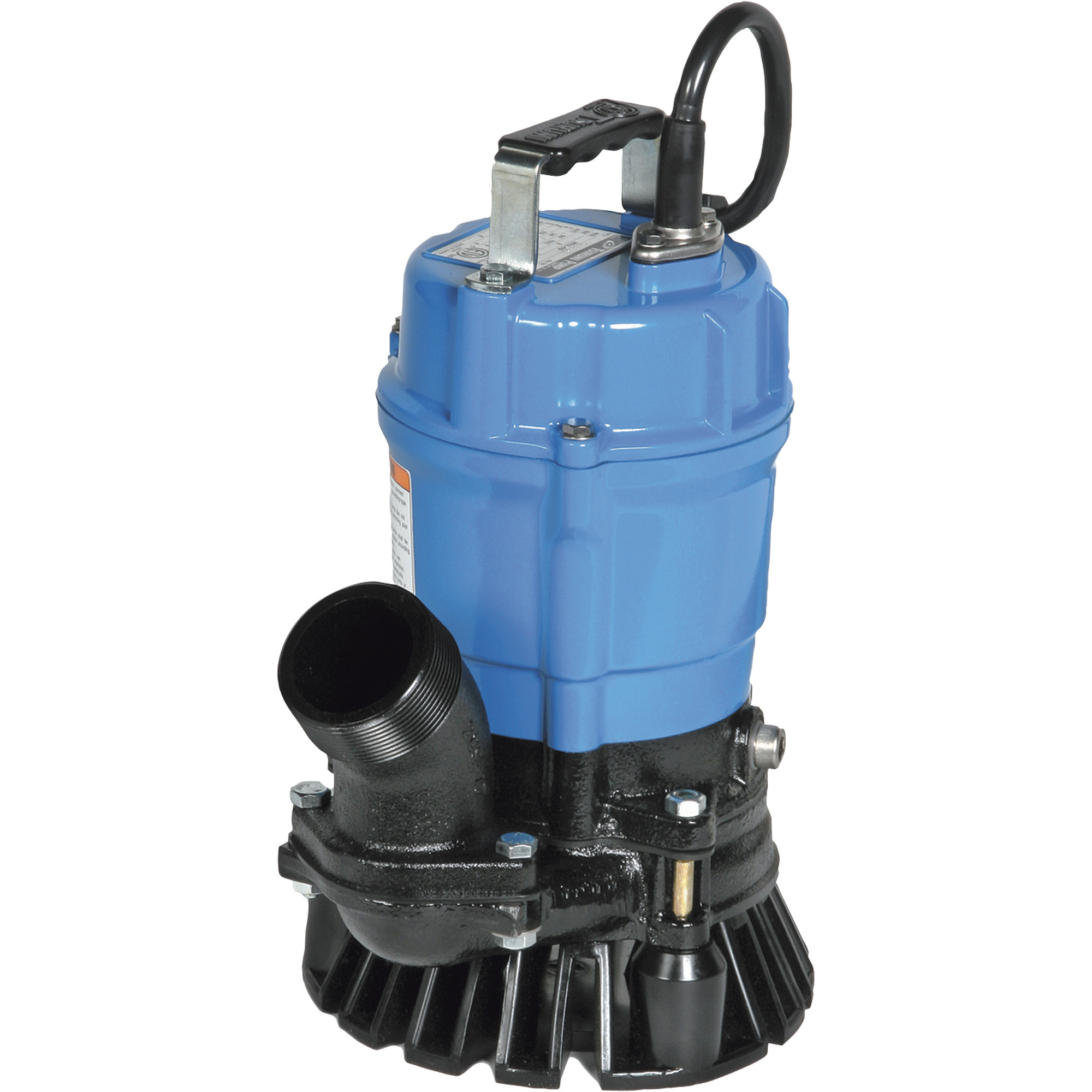 Tsurumi Sand/Trash Water Pump, 4,200 GPH, 1 HP, 3in. Ports, 60-Ft. Max. Total Head, Model# HS3.75S-62